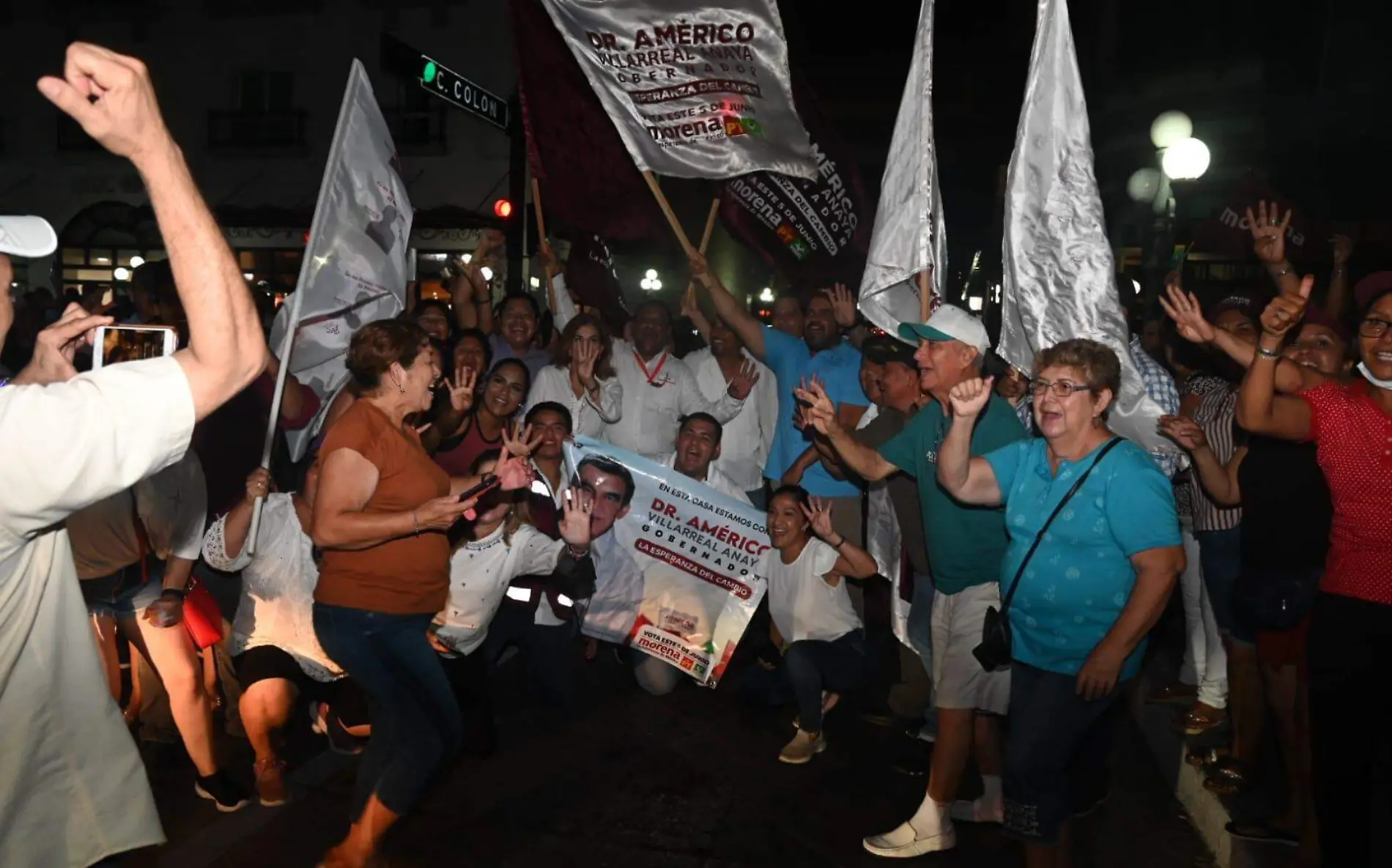 Celebración morenitas en la plaza de Armas 